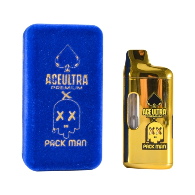 500pcs/case USA Stock Ace Ultra x Packman v2 2g Empty With Screen Disposable Blue Box 02
