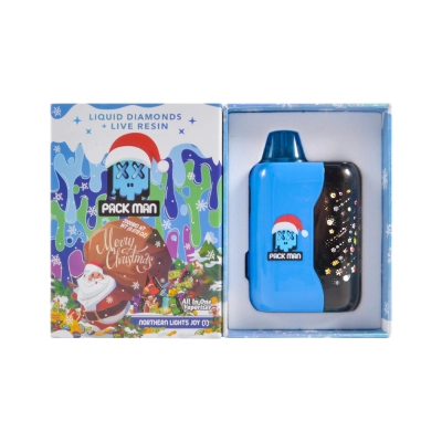 500pcs/case USA Stock Packman 2g Disposable Christmas Edition With Starry Screen 02