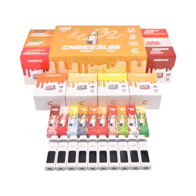 USA Stock 500pcs/case Choices Lab Dual 2g Disposable Vape White With Screen 01
