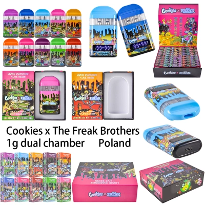 Cookies x The Freak Brothers Dual Chamber Disposable 1g Vape  01