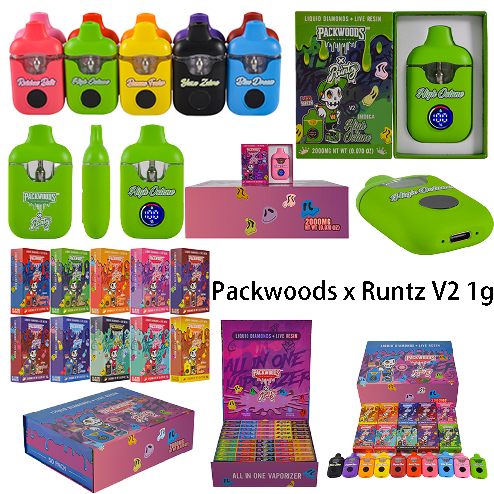 Packwoods x Runtz V2 Disposable Vape 2g With Screen