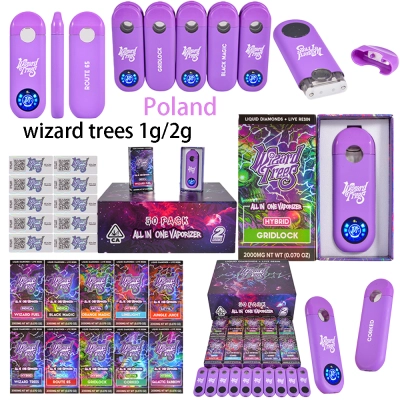 Poland Stock 200pcs/case Wizard Trees 1g Disposable Vape LED Screen  01