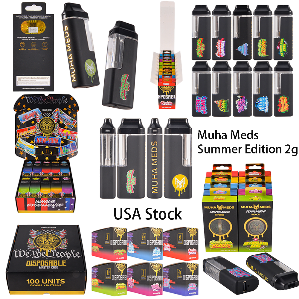 500pcs/case USA Stock Empty Muha Meds New York Summer Edition 2g Disposable
