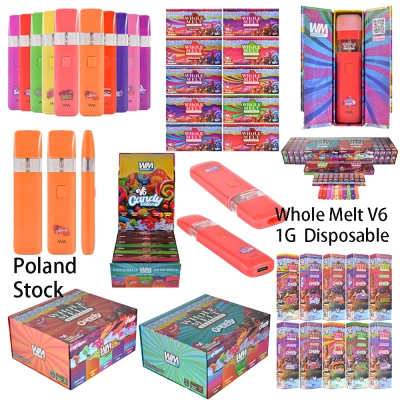 500pcs/case USA Stock Whole Melt V6 1g Disposable Vape Candy Edition 01