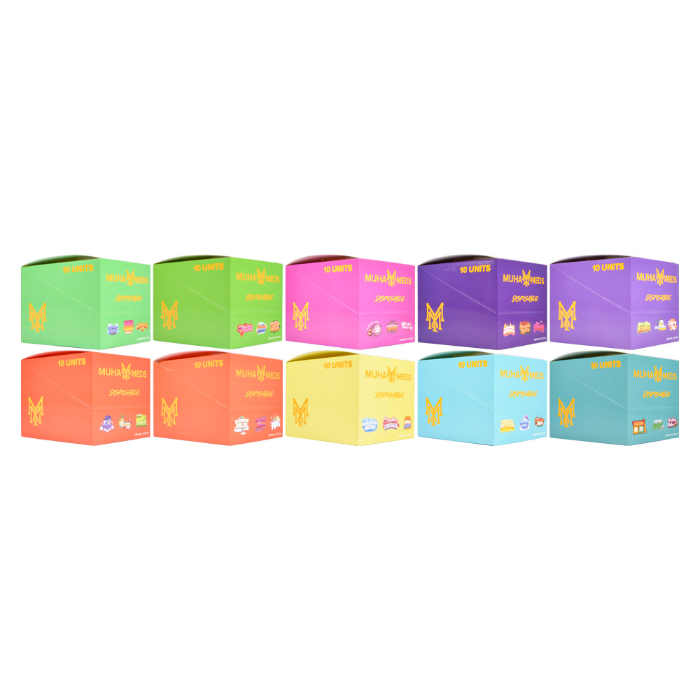 500pcs/case USA Stock Muha Meds 2g Triple Chambers Disposable Vape Pen With Screen