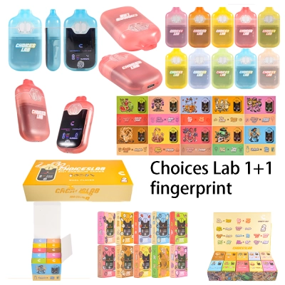USA stock 500pcs/case Choices Lab 2g Disposable Vape With Finger Touch Screen Mode Switch & Dual Chamber 01