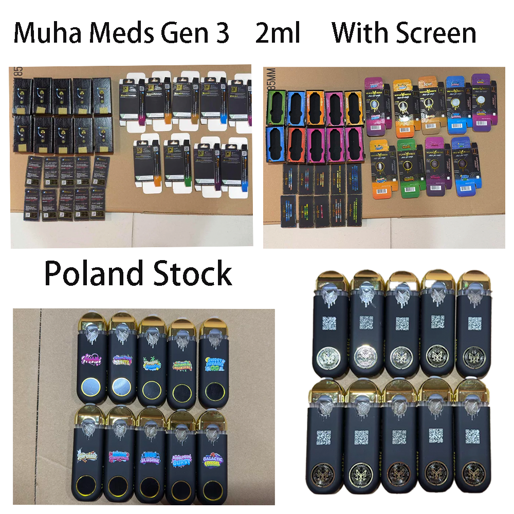 200pcs/case Poland Stock Muha Meds All In One Gen 3 2g Disposable With Circular Screen