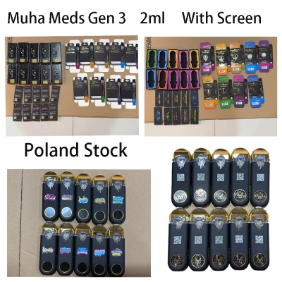 200pcs/case Poland Stock Muha Meds All In One Gen 3 2g Disposable With Circular Screen 01