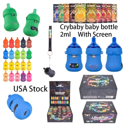 500pcs/case USA Stock Crybaby 2g Disposable Baby Bottle With LED Screen 01