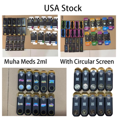 500pcs/case USA Stock Empty Muha Meds Gen 3 Empty Disposable Vapes With Circular Led Screen 01
