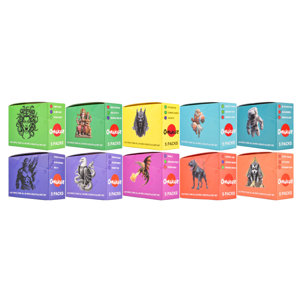 Omakase 2g Disposable Vape Triple Chambers With LED Screen