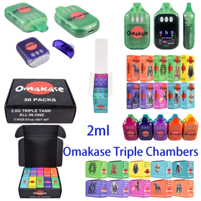 Omakase 2g Disposable Vape Triple Chambers With LED Screen 01