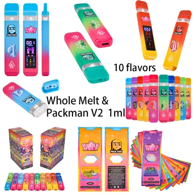 Whole Melt x Packman V2 1ml Empty Disposable Vapes With LED Screen 01