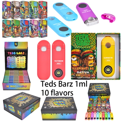 Teds Barz 1g Disposable Vape Pen Round Screen 01