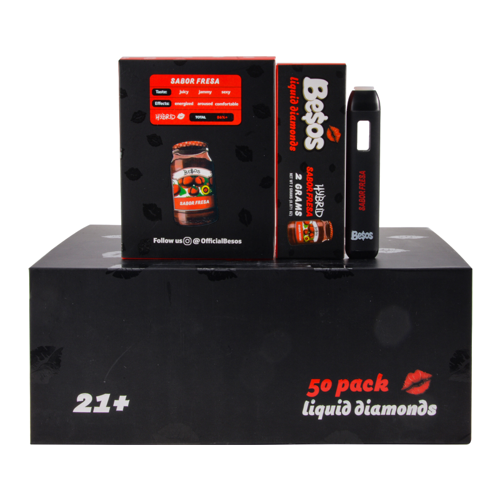 200pcs/case UK Stock  Besos 2g Disposable Vape Black Edition