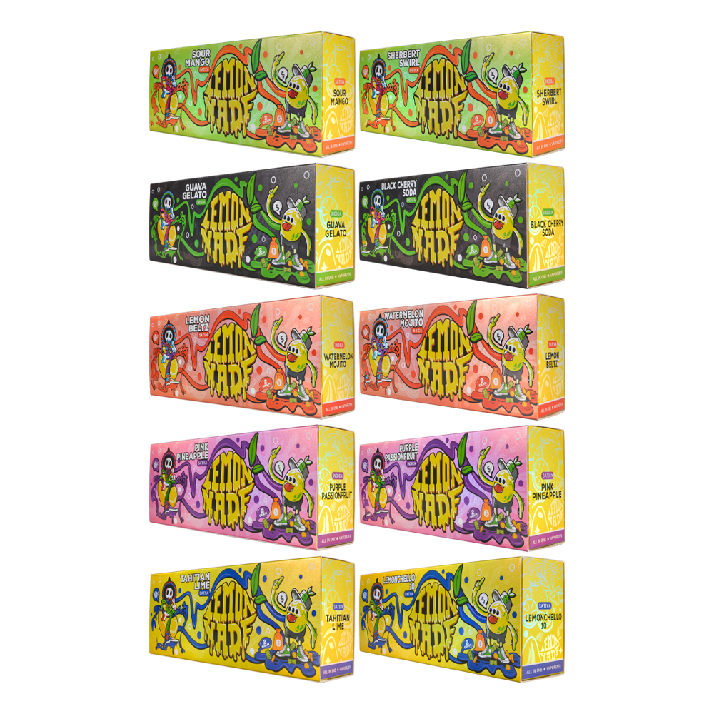 Cookies Lemonade 1g +1g Dual Flavors LED Screen Disposable Vape 