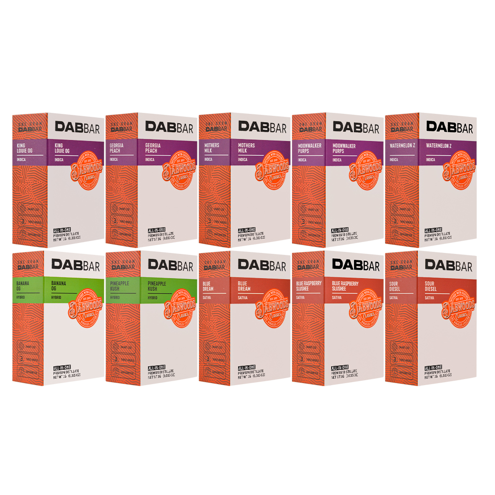 500pcs/case USA Stock Dabwoods Dabbar 1g Empty Disposable Vape With LED Screen