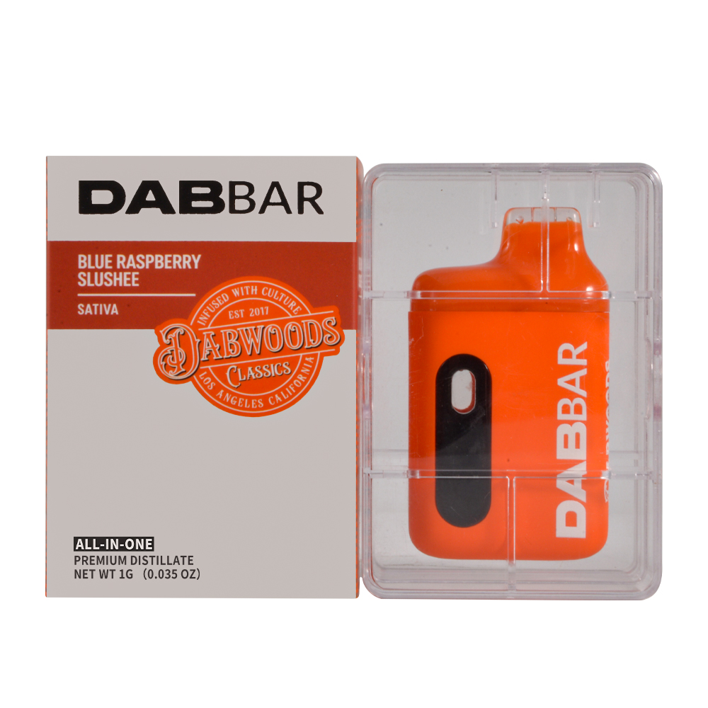 500pcs/case USA Stock Dabwoods Dabbar 1g Empty Disposable Vape With LED Screen