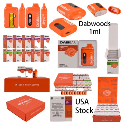 500pcs/case USA Stock Dabwoods Dabbar 1g Empty Disposable Vape With LED Screen 01