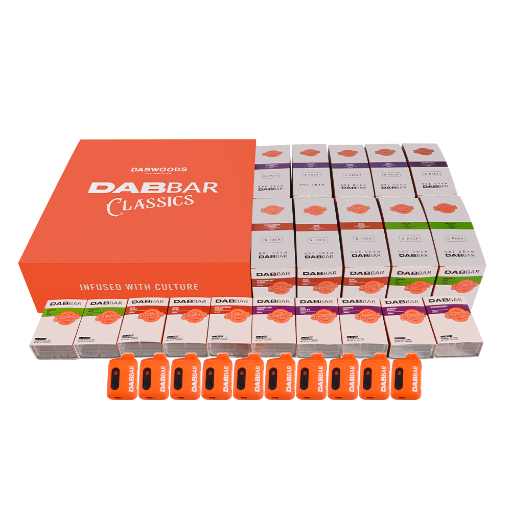 500pcs/case USA Stock Dabwoods Dabbar 1g Empty Disposable Vape With LED Screen