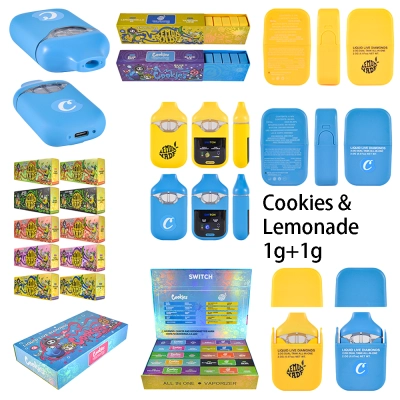 Cookies Lemonade 1g +1g Dual Flavors LED Screen Disposable Vape  01