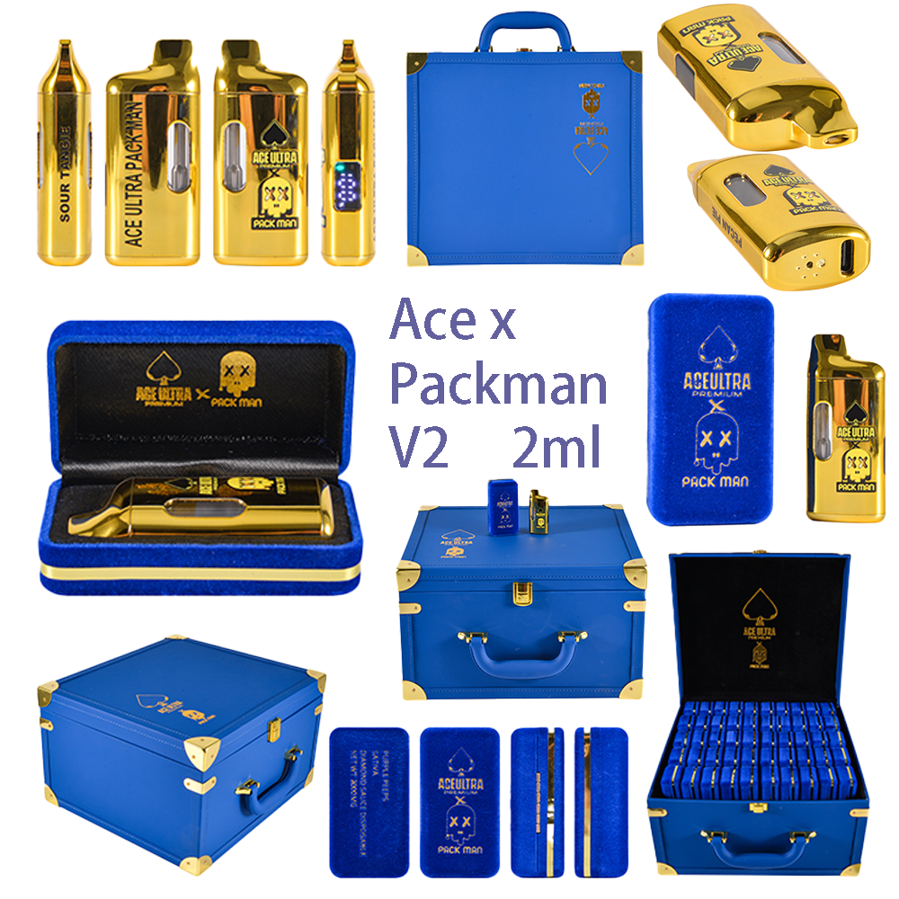  Ace Ultra Premium x Packman V2 2g Disposable Blue Box With Screen  