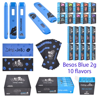  Besos Blue Empty 2g Disposable Postless Vape Pen 01