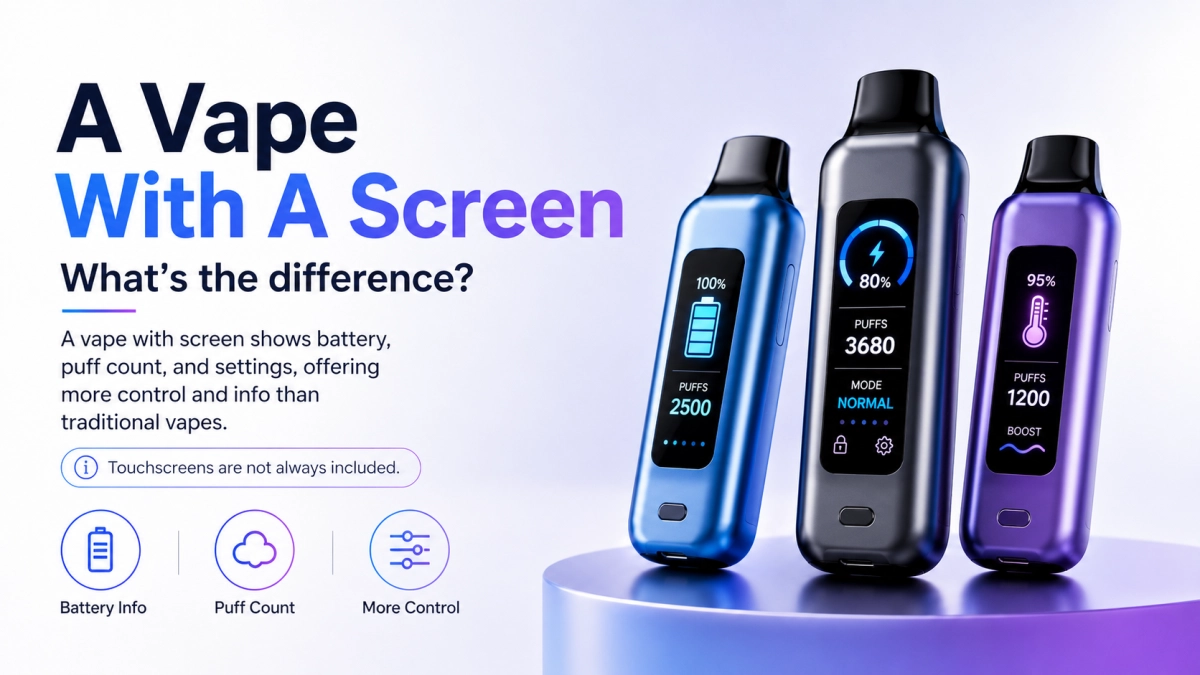 A Vape With A Screen: What's the difference