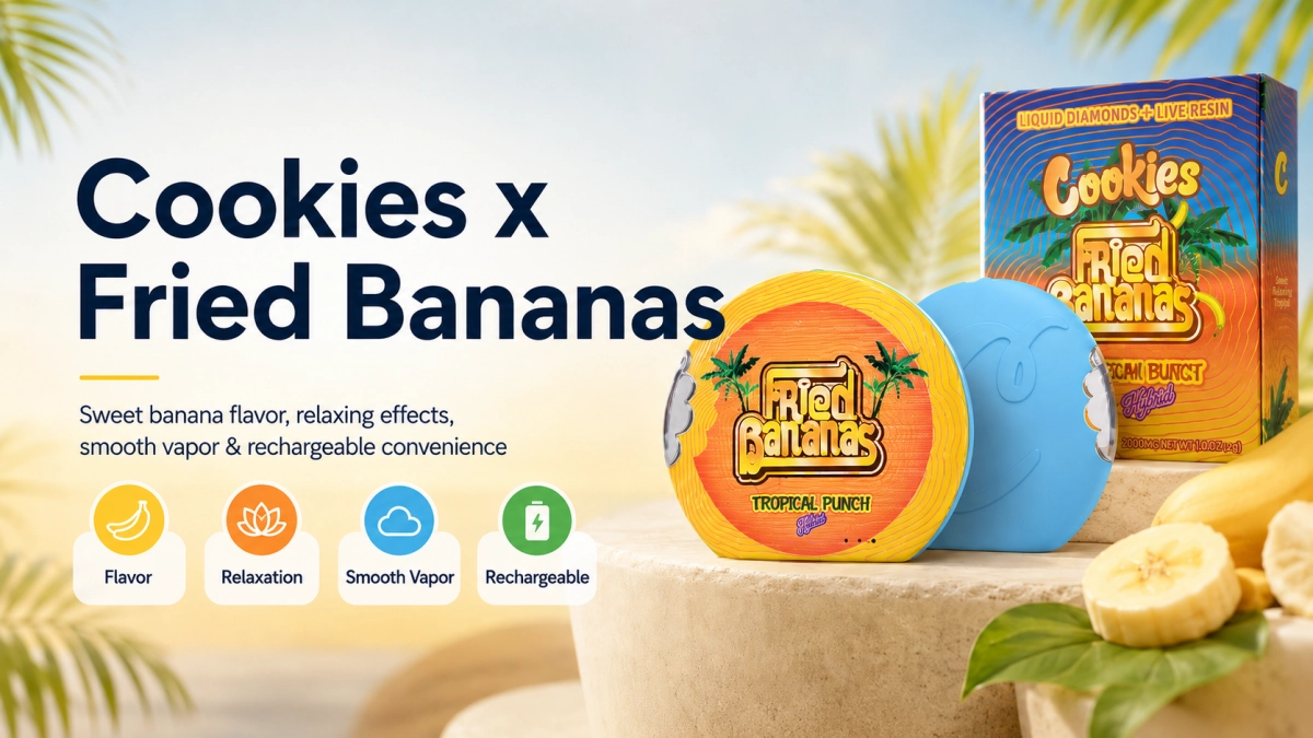 Cookies x Fried Bananas Disposable Delivers Sweet Relaxation