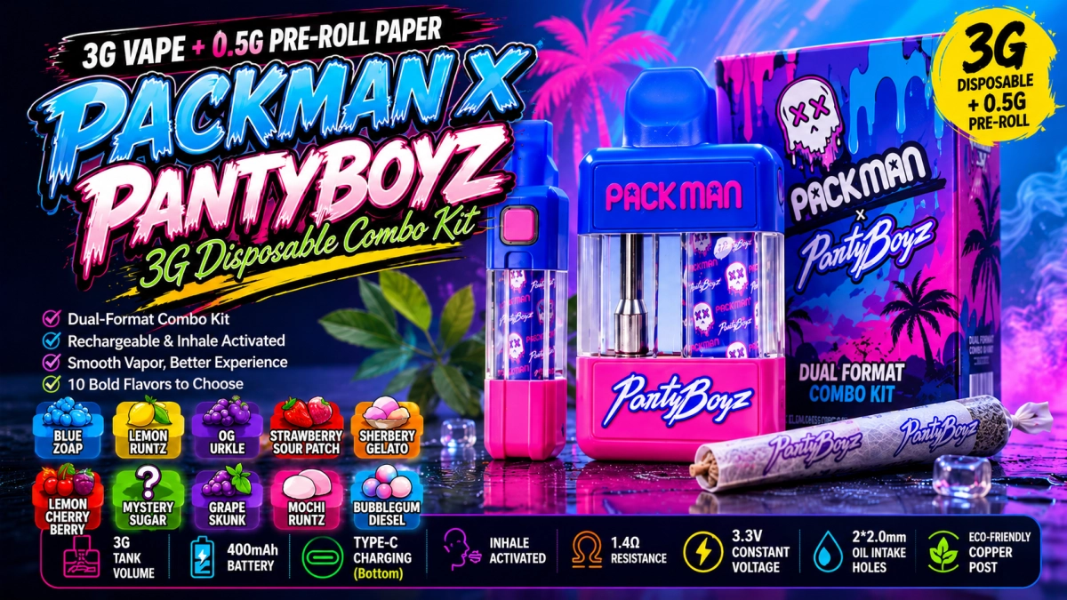 The Combo Kit Buyers Notice: Packman x PantyBoyz 3g Disposable