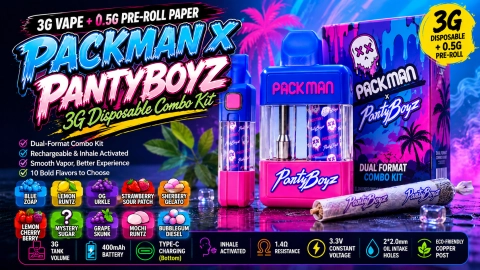 The Combo Kit Buyers Notice: Packman x PantyBoyz 3g Disposable