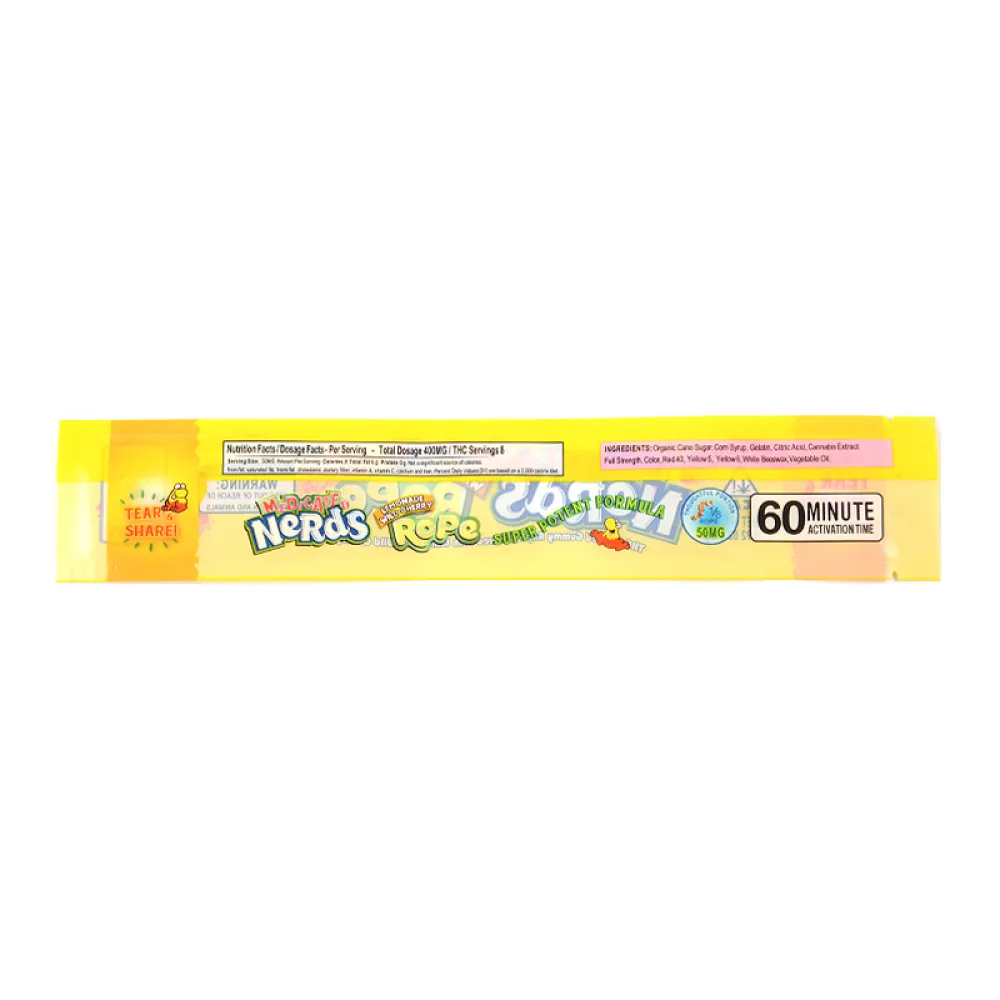 medicated nerds rope 400mg wholesale
LEMONADE WILD CHERRY
yellow medicated nerds rope
