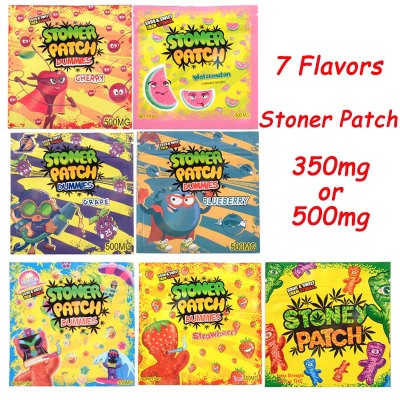 Stoner Patch Edibles Packaging Cannabis Bags 7 Flavors 350mg-500mg Capacity 01