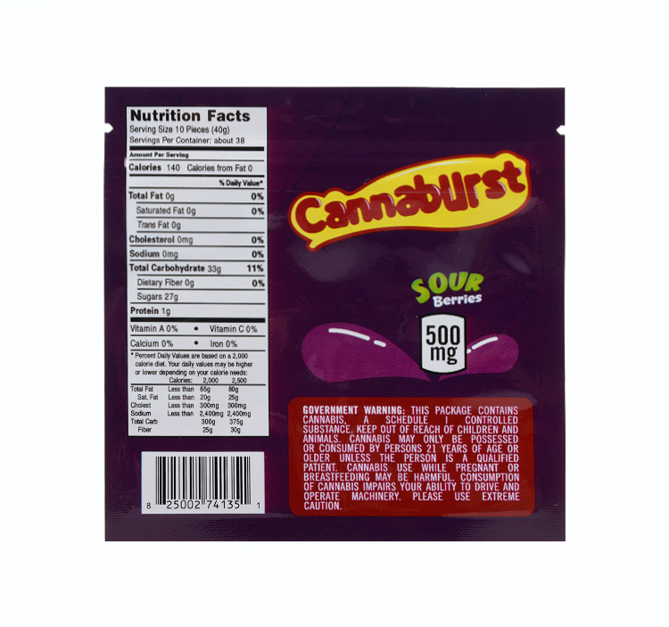 Cannaburst Gummies 500mg
Cannaburst Gummies Sour Berries