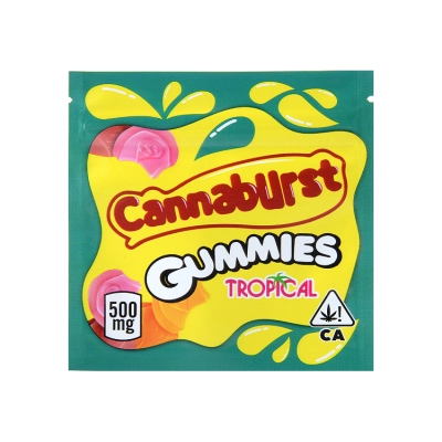 Cannaburst Gummies Edibles Packaging Cannabis Bags 4 Flavors 500mg Capacity 02
