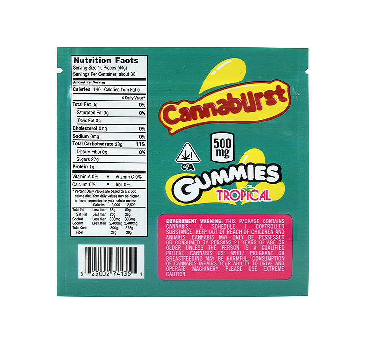 Cannaburst Gummies 500mg
Cannaburst Gummies tropical