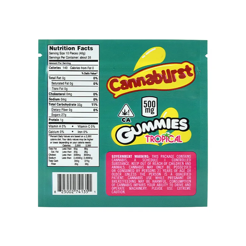 Cannaburst Gummies 500mg
Cannaburst Gummies tropical