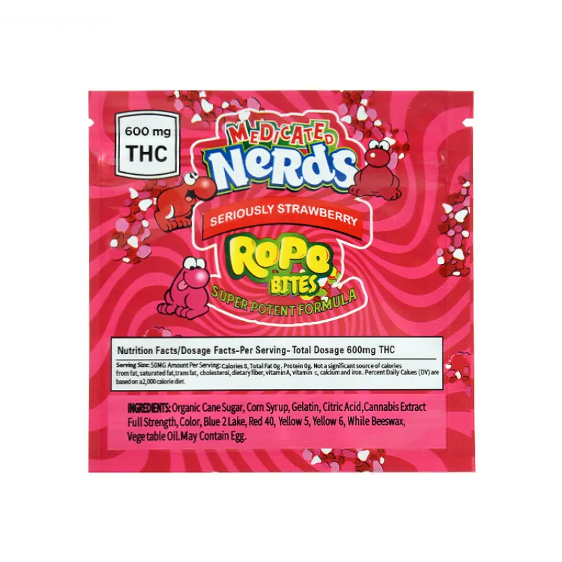 medicated nerds rope bites SERIOUSLY STRAWBERRY