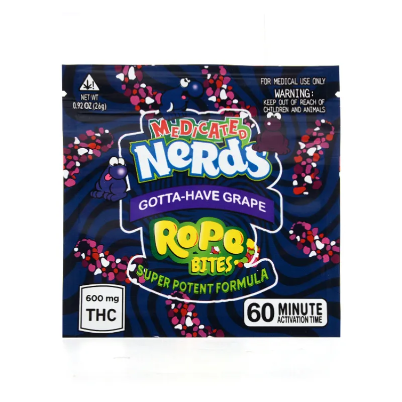 medicated nerds rope bites GOTTA-HAVE GRAPE
medicated nerds rope 600 mg
