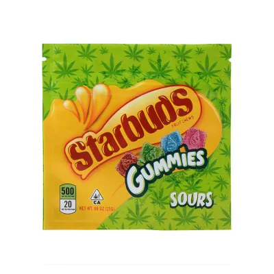 Starbuds Gummies Edibles Empty Packaging Bag 3 Flavors 500mg Capacity 02