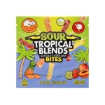 Sour Bites Edibles Packaging Cannabis Bags 3 Flavors 600mg Capacity