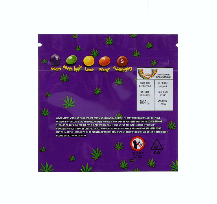 skittles 400mg bag 
Wild Berry Flavour