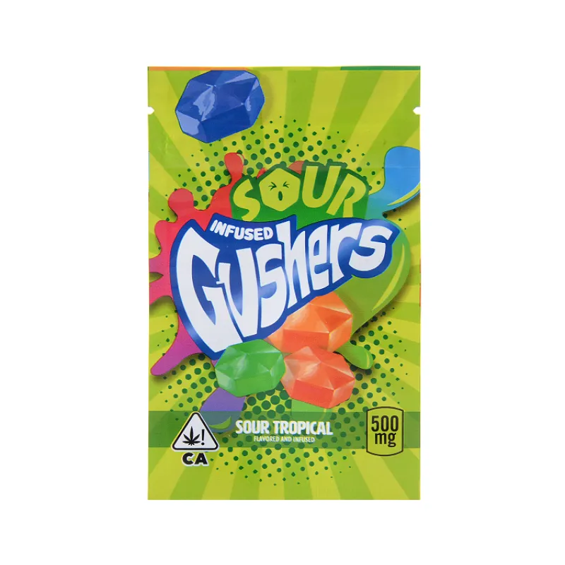 Sour Tropical（75mm*120mm）
sour infused gushers 500mg
infused gushers 500mg tropical flavors