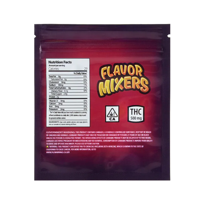 fruit gushers 500mg bag
fruit gushers Flavor Mixers Medicated back