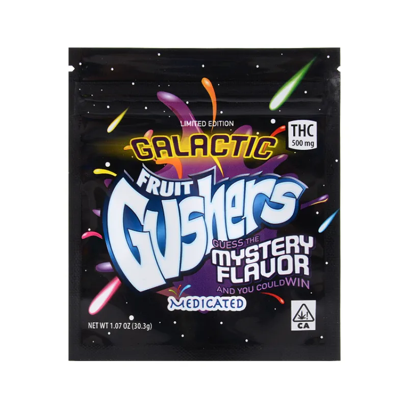 fruit gushers packaging 500mg
Limited Edition Galactic Fruit Gushers Guess the Mystery Flavor and you could win Medicated