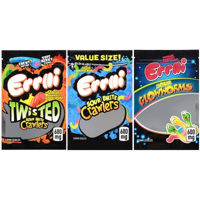 Errlli Gummy Edibles Packaging Bags 3 Flavors 600mg Capacity 01