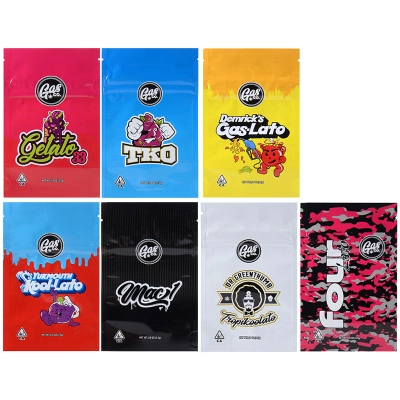 Gas Co. Gasco Edibles Resealable Packagings Mylar Bags 7 Flavors 3.5g Capacity 01