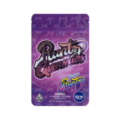 Runtz Runty Gummies for THC Edibles Packaging Bags 4 Flavors 500mg Capacity 02