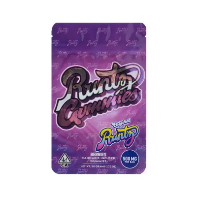 Runtz Runty Gummies for THC Edibles Packaging Bags 4 Flavors 500mg Capacity 02