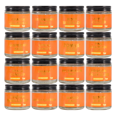 Orange ACE Ultra Premium Jars Packaging for Live Resin Sugar Concentrate 16 Flavors 1 Oz 02